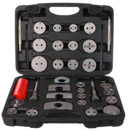 Compresor de pistones de freno MECHANIC BRAKE SET BLACK 35, juego de 35 piezas