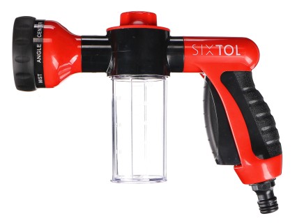 Pistola pulverizadora para detalles de automóviles con tanque de detergente para lavado de autos SPR