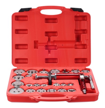 Compresor neumático para pistones de freno MECHANIC BRAKE SET PNEU 23, juego de 23 piezas