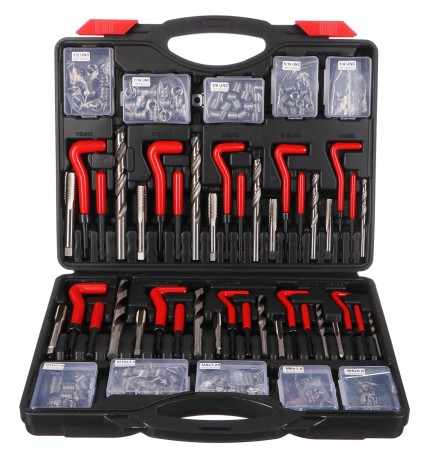 Juego de reparación de roscas MECHANIC THREAD SET 261, M5 - M12, 1/4UNC-1/2UNC, 261 piezas