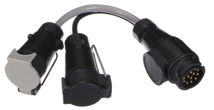 Reducción de cable de la clavija del enganche TRAILER CABLE 6, de 13pin a 7pin N+S, 35cm