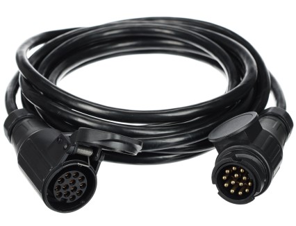 Cable prolongador 13 pines - toma colgante y enchufe TRAILER CABLE 8, 12V, 5m