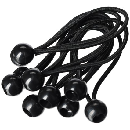 Juego de gomas de sujeción con bola CARGO CORD SET 3, 15 cm, 10 uds