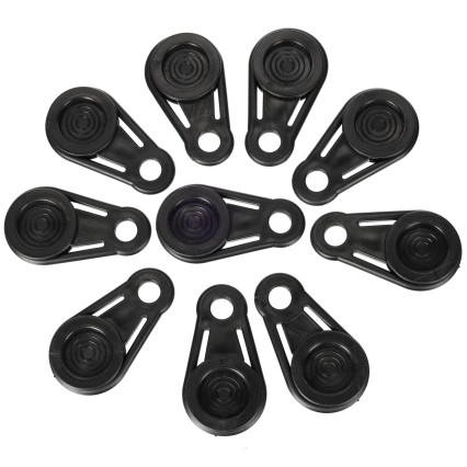 Juego de soportes con anilla para fijar lonas TRAILER TARP HOOK SET 1, 10 uds