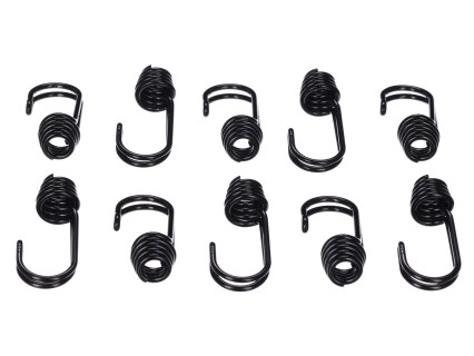 Ganchos para correas de sujeción/gomas elásticas CARGO CORD, dobles, 10 unidades - repuesto