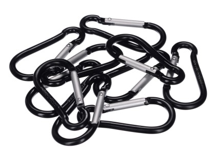 Mosquetones para correas de sujeción/gomas elásticas CARGO CORD, 10 uds - pieza de repuesto