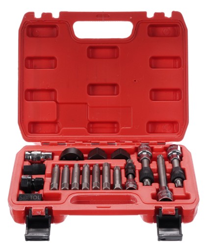 Juego para montaje y desmontaje de poleas de alternador MECHANIC PULLEY SET 2, 18 piezas