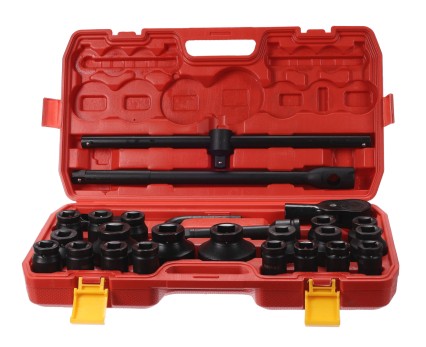 Juego de vasos MECHANIC WRENCH SET 3, de uso intensivo, 26 piezas