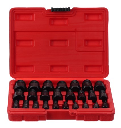 Juego de extractores para tornillos y tuercas dañados MECHANIC NUT REMOVER 2, 25 piezas