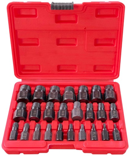 Juego de extractores para tornillos y tuercas dañados MECHANIC NUT REMOVER 2, 25 piezas