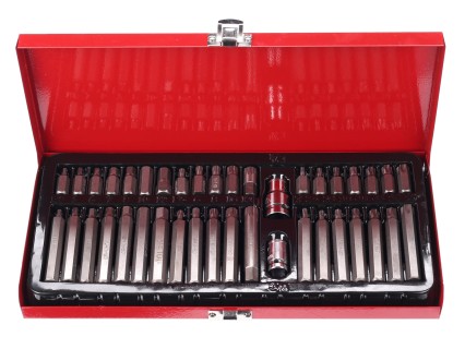 Juego de puntas Torx en estuche metálico MECHANIC TORX SET 1, 40 piezas