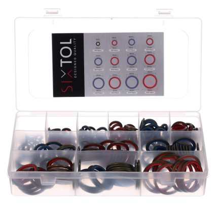 Juego de juntas hidráulicas con labio de goma MECHANIC RING SET 4, 245 uds