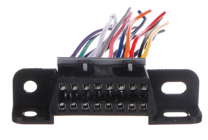 Conector OBD-II con 16 pines terminado en cables de interconexión de 10cm MECHANIC CABLE 25