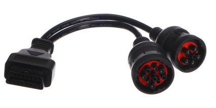 Adaptador OBD-II 9 pines J1939 y 6 pines J1708 MECHANIC CABLE 8