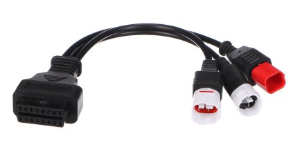 Adaptador OBD-II de 3 pines/4 pines/6 pines para motocicletas Yamaha y Honda CABLE MECÁNICO 23