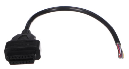 Cable extensible OBD-II hembra de 16 pines terminado en cables de 30 cm MECHANIC CABLE 27