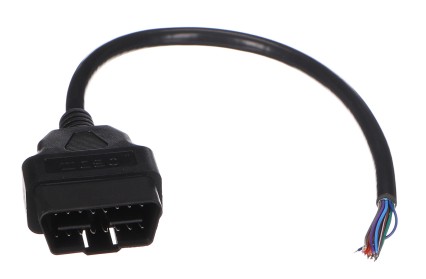 Cable extensible OBD-II macho de 16 pines terminado en cables de 30 cm MECHANIC CABLE 28
