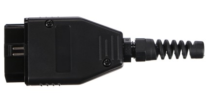 Conector OBD-II de 16 pines para montaje de cable propio CABLE MECÁNICO 29, negro