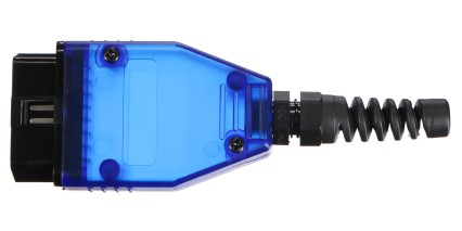 Conector OBD-II de 16 pines para montaje de cable propio CABLE MECÁNICO 31, azul