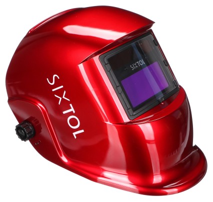 Casco de soldadura autooscurecedor MÁSCARA DE SOLDADURA 2, rojo