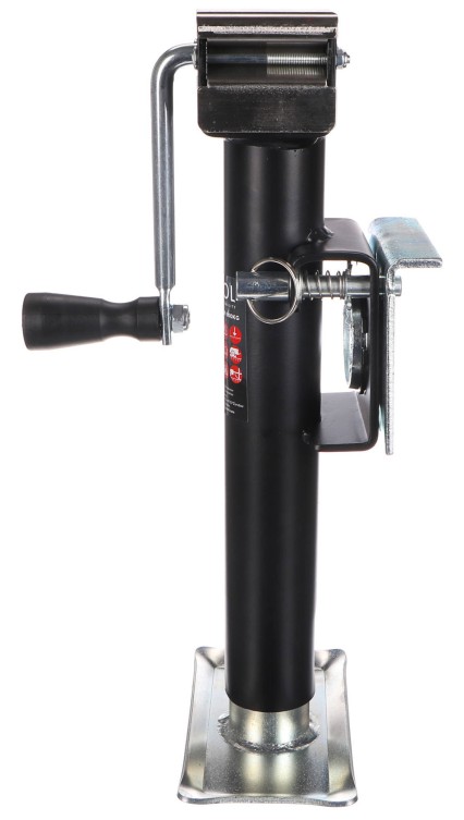Gato para remolque SX TRAILER JACK 900KG, soldado, de montaje plano