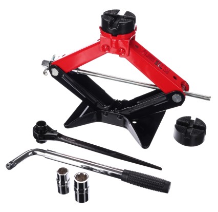 Gato de tijera con carraca SX SCISSOR JACK WIDE PAD 2,5T