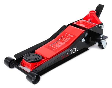 Gato hidráulico móvil de servicio pesado 3 t, perfil bajo, con pedal SX JACK PEDAL 3T BLACK