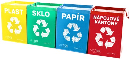 Bolsas para residuos reciclables SORT EASY 4 CARTON, 30x30x40cm, 4x36l, 4 unidades