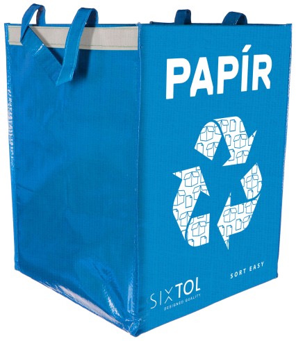 Bolsa para residuos reciclables SORT EASY PAPER, 30x30x40cm, 36l