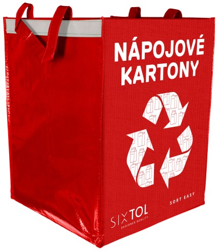 Bolsa para residuos reciclables SORT EASY CARTON, 30x30x40cm, 36l
