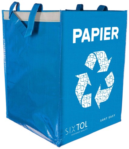 Bolsa para reciclaje SORT EASY PAPIER, 30x30x40 cm, 36 l