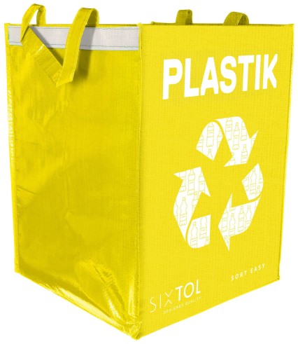 Bolsa para residuos reciclables SORT EASY PLASTIK DE, 30x30x40cm, 36l