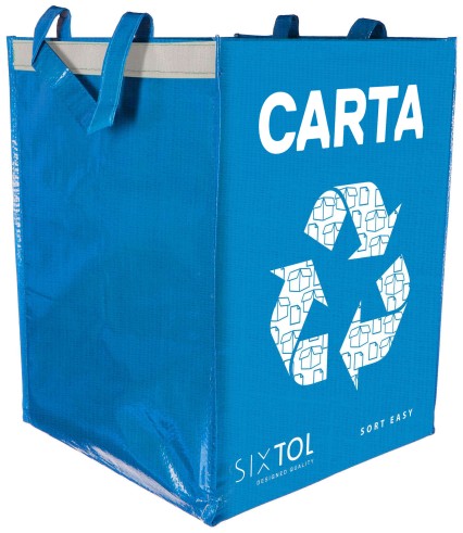 Bolsa para reciclaje SORT EASY CARTA IT, 30x30x40 cm, 36 l