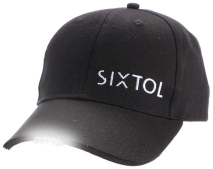 Gorra con luz LED B-CAP 25lm, recargable, USB, talla universal, color negro