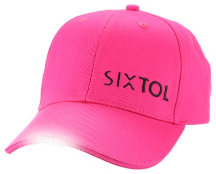 Gorra con luz LED B-CAP 25lm, recargable, USB, talla universal, color rosa