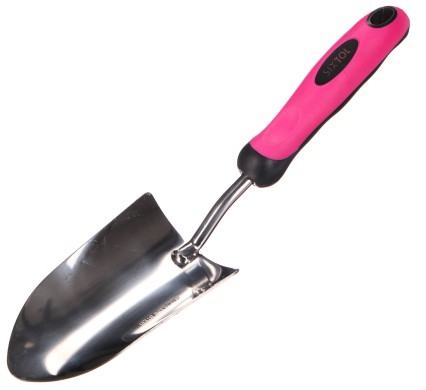 Paleta de jardín GARDEN PINK ONE, acero inoxidable, 33cm