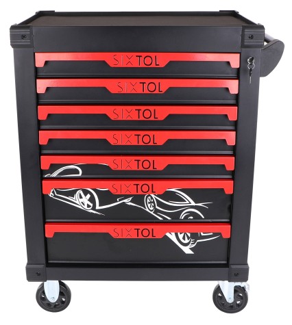 Carro de taller para herramientas MECHANIC TROLLEY KEVIN, 7 cajones