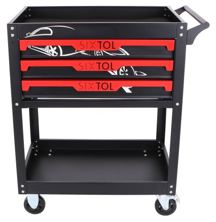 Carro de taller para herramientas MECHANIC TROLLEY JASON, 3 cajones, 1 estante