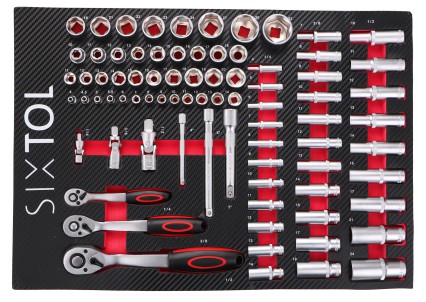 Módulo de herramientas para carro de taller MECHANIC TOOL TRAY 1, 80 piezas
