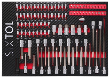 Módulo de herramientas para carro de taller MECHANIC TOOL TRAY 2, 102 piezas