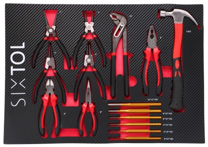 Módulo de herramientas para carro de taller MECHANIC TOOL TRAY 4, 15 piezas