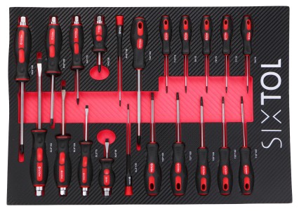 Módulo de herramientas para carro de taller MECHANIC TOOL TRAY 8, 21 piezas