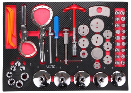 Módulo de herramientas para carro de taller MECHANIC TOOL TRAY 10, 52 piezas