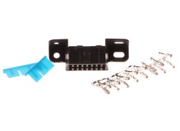 Conector OBD2 hembra sin pines conectados, 16 pines libres