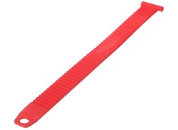 Correa de sujeción para portabicicletas para enganche, longitud 27 cm, roja - repuesto