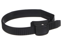 Correa de cierre rápido para portabicicletas de enganche, longitud 38 cm, negra - recambio