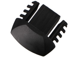 Pieza final de plástico para barra transversal ROOF RACK IN / FIX, negra - pieza de repuesto