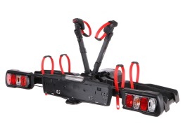 Portabicicletas para enganche E-BIKE 2 PREMIUM - 2 bicicletas eléctricas, capacidad 60 kg, plegable