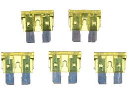 Juego de fusibles de cuchilla para automóviles MECHANIC FUSE SET 20A, 100 unidades