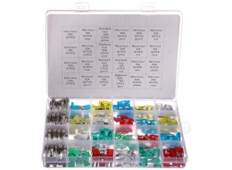 Juego de fusibles de cuchilla y de vidrio para automóviles MECHANIC FUSE SET 215